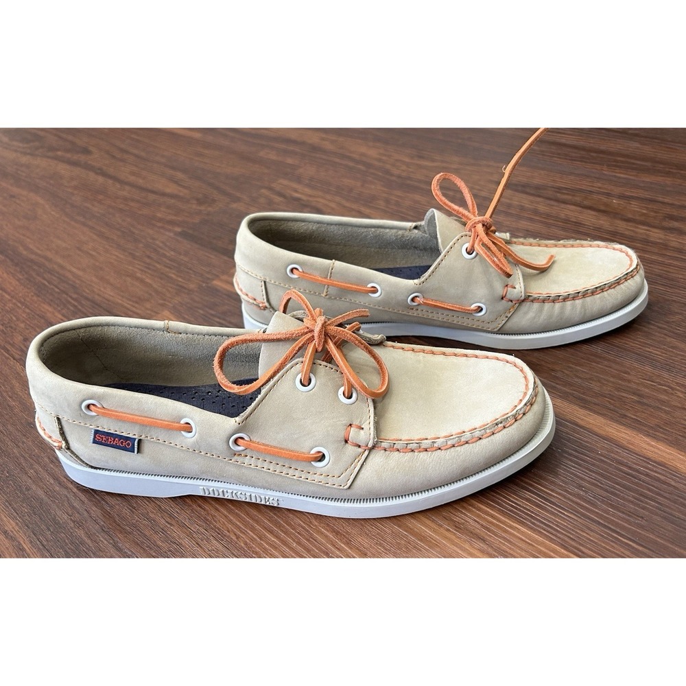 Sebago Women's Docksides Taupe Loafers B500022 Size 10 New With Box Shoes